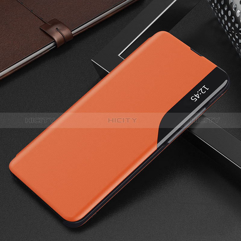 Funda de Cuero Cartera con Soporte Carcasa Q03H para Xiaomi Redmi Note 11 4G (2022) Naranja