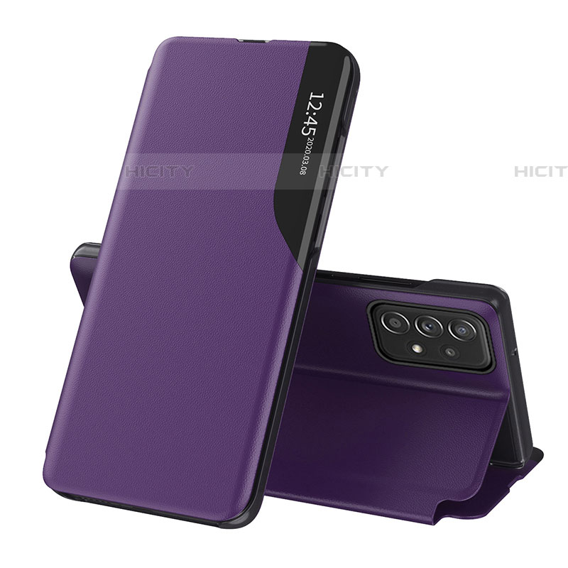 Funda de Cuero Cartera con Soporte Carcasa QH1 para Samsung Galaxy A73 5G