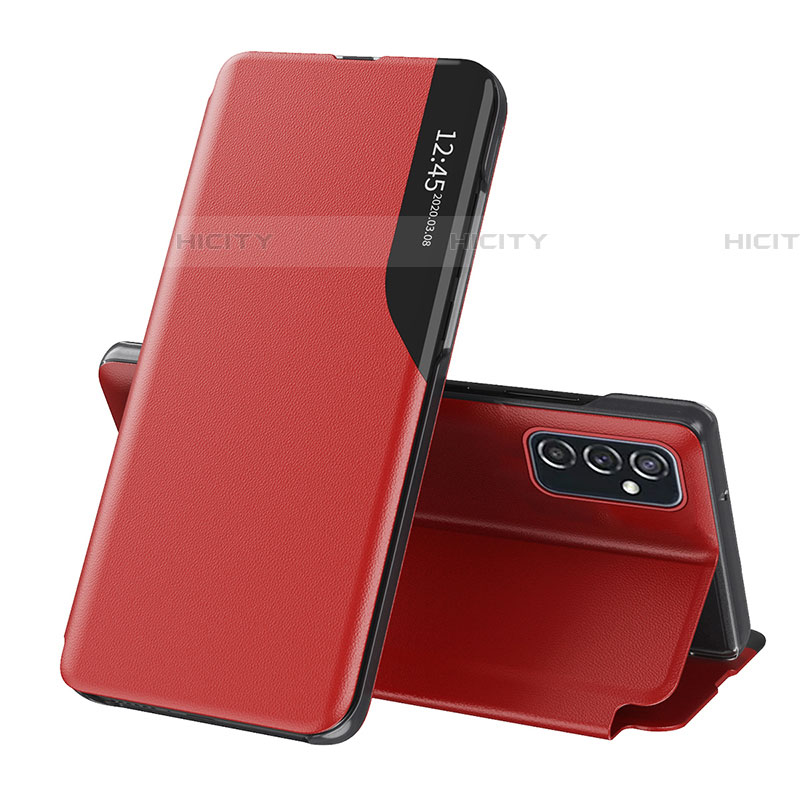 Funda de Cuero Cartera con Soporte Carcasa QH1 para Samsung Galaxy F23 5G Rojo