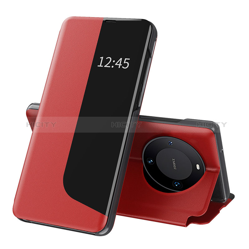 Funda de Cuero Cartera con Soporte Carcasa QH3 para Huawei Mate 60 Pro+ Plus Rojo