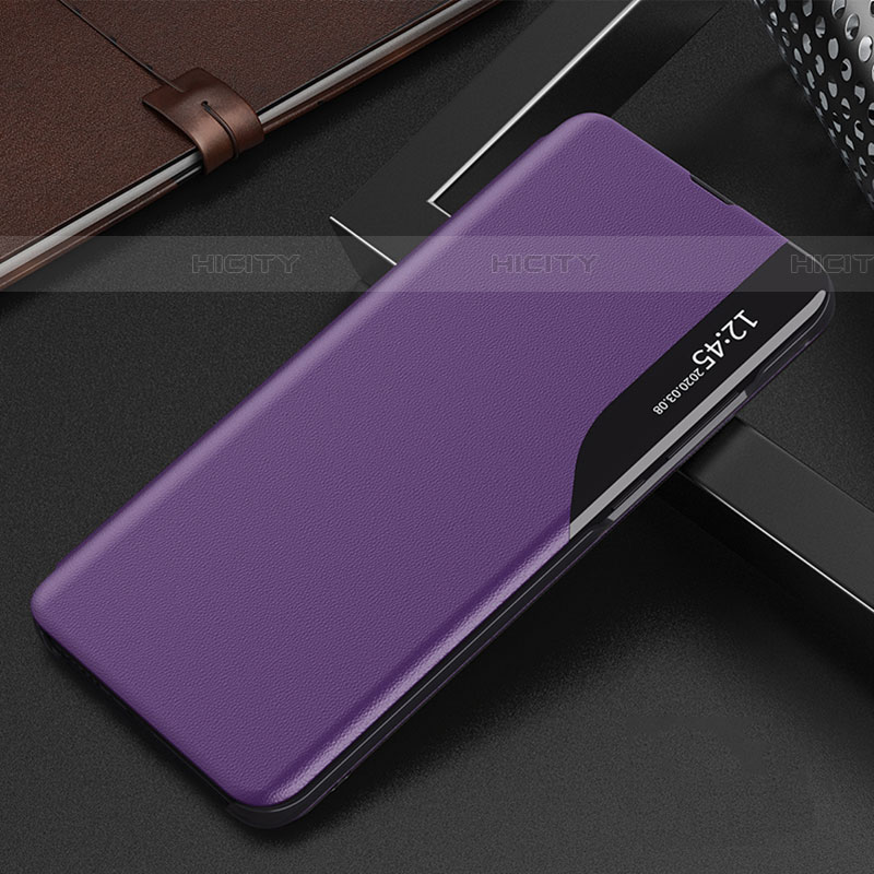 Funda de Cuero Cartera con Soporte Carcasa QH3 para Samsung Galaxy A34 5G Morado