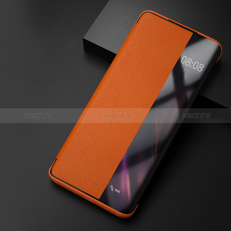 Funda de Cuero Cartera con Soporte Carcasa QK1 para Xiaomi Mi 13 Ultra 5G Naranja