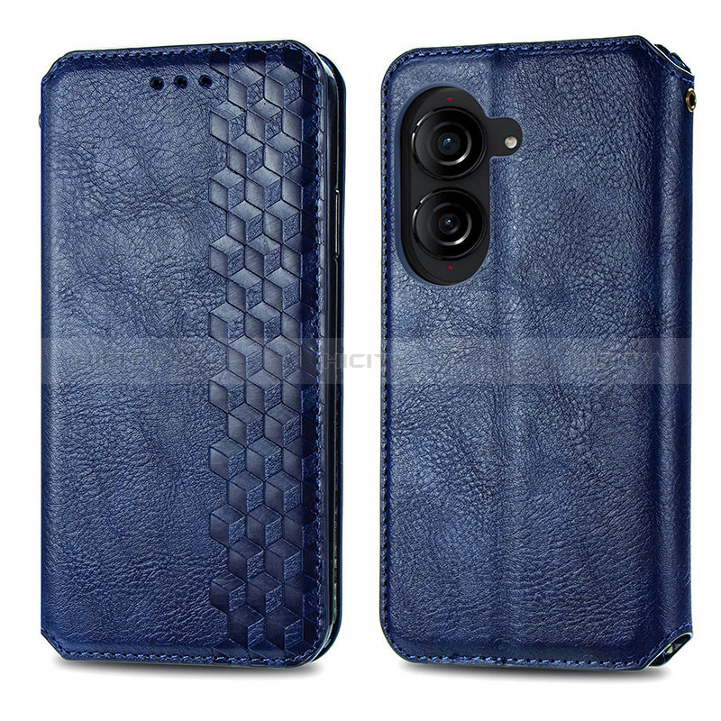 Funda de Cuero Cartera con Soporte Carcasa S01D para Asus ZenFone 10