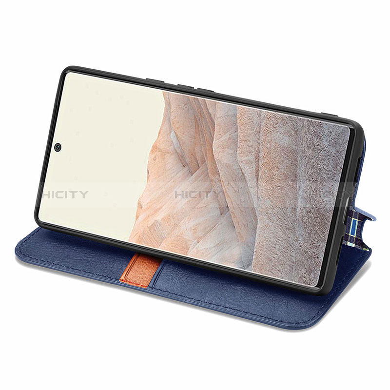 Funda de Cuero Cartera con Soporte Carcasa S01D para Google Pixel 6 Pro 5G