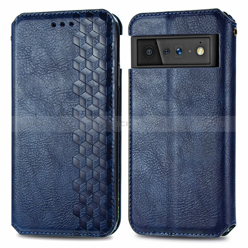 Funda de Cuero Cartera con Soporte Carcasa S01D para Google Pixel 6 Pro 5G