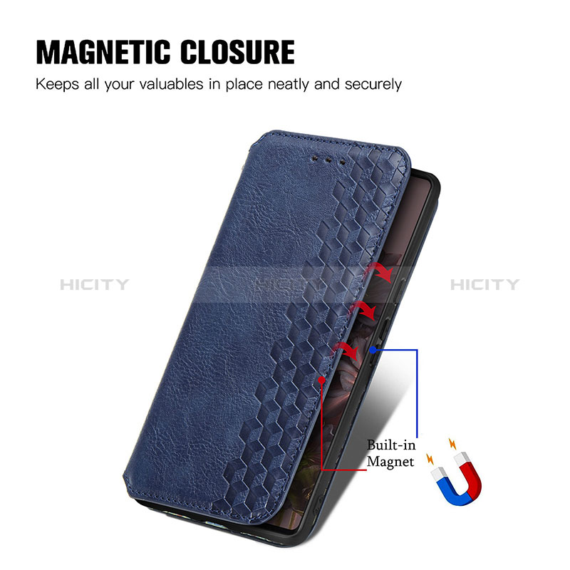 Funda de Cuero Cartera con Soporte Carcasa S01D para Google Pixel 7 5G