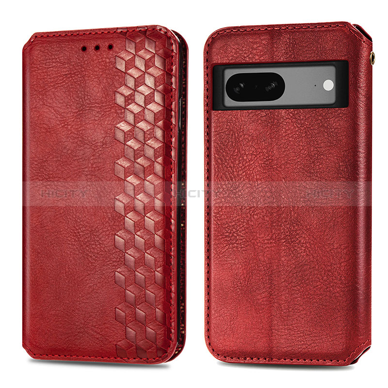 Funda de Cuero Cartera con Soporte Carcasa S01D para Google Pixel 7 5G