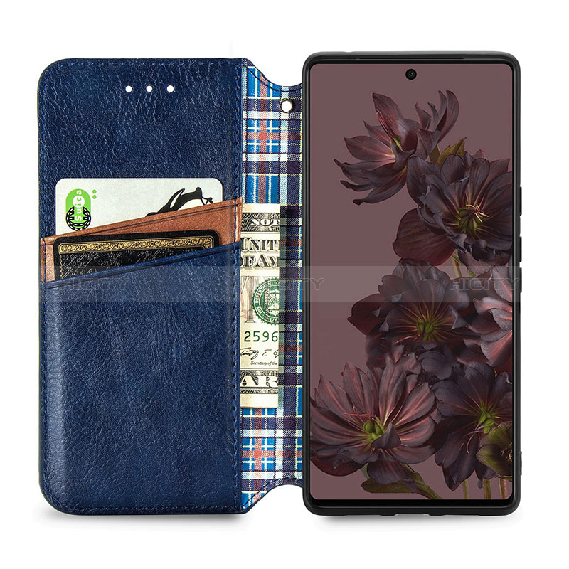 Funda de Cuero Cartera con Soporte Carcasa S01D para Google Pixel 7 5G