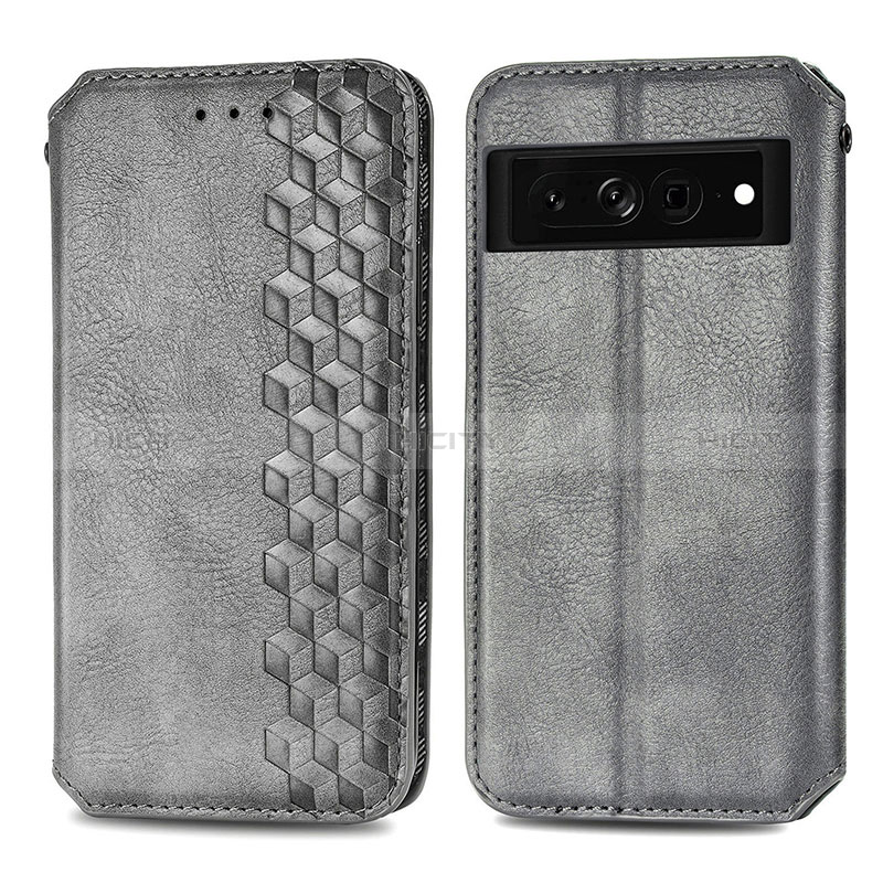 Funda de Cuero Cartera con Soporte Carcasa S01D para Google Pixel 7 Pro 5G