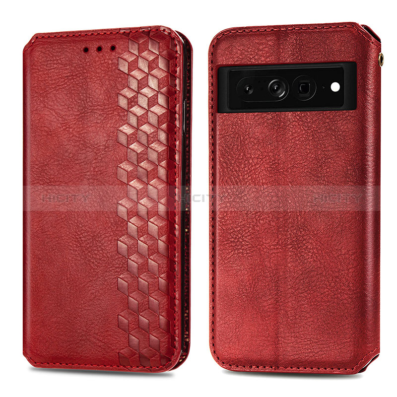 Funda de Cuero Cartera con Soporte Carcasa S01D para Google Pixel 7 Pro 5G