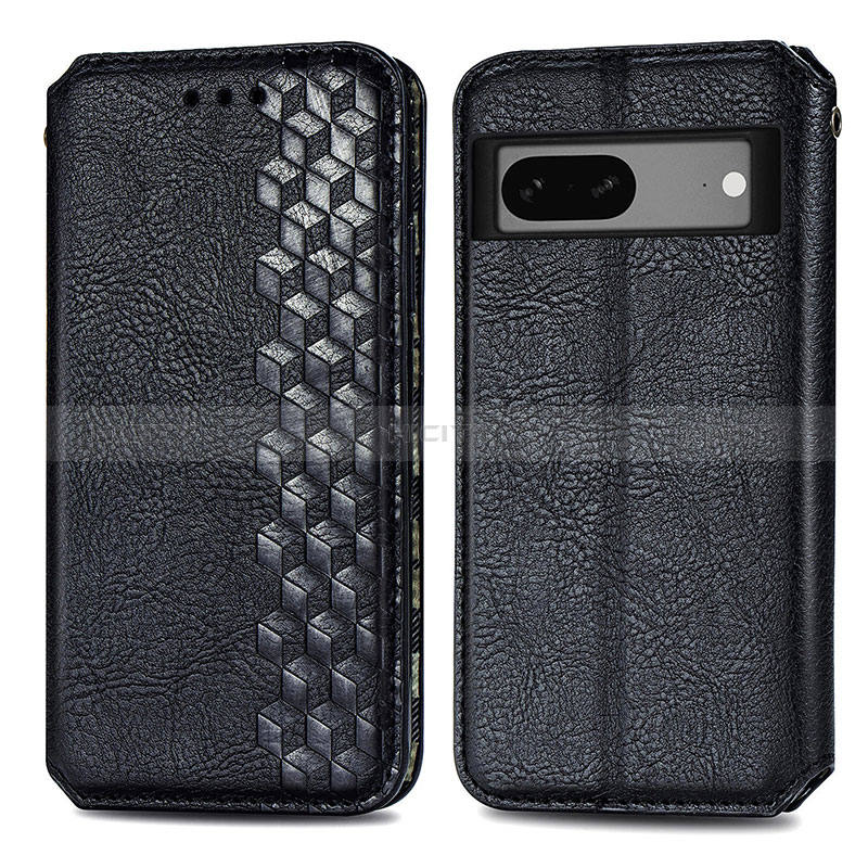 Funda de Cuero Cartera con Soporte Carcasa S01D para Google Pixel 7a 5G