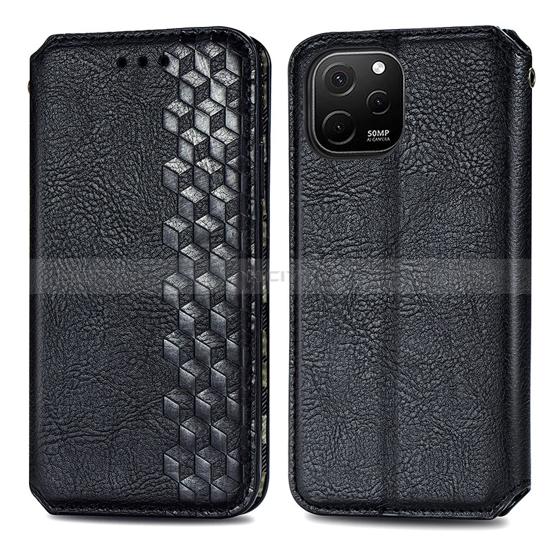 Funda de Cuero Cartera con Soporte Carcasa S01D para Huawei Enjoy 50z