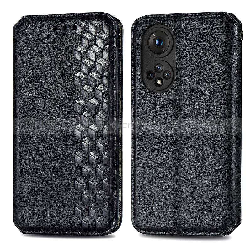 Funda de Cuero Cartera con Soporte Carcasa S01D para Huawei Honor 50 5G