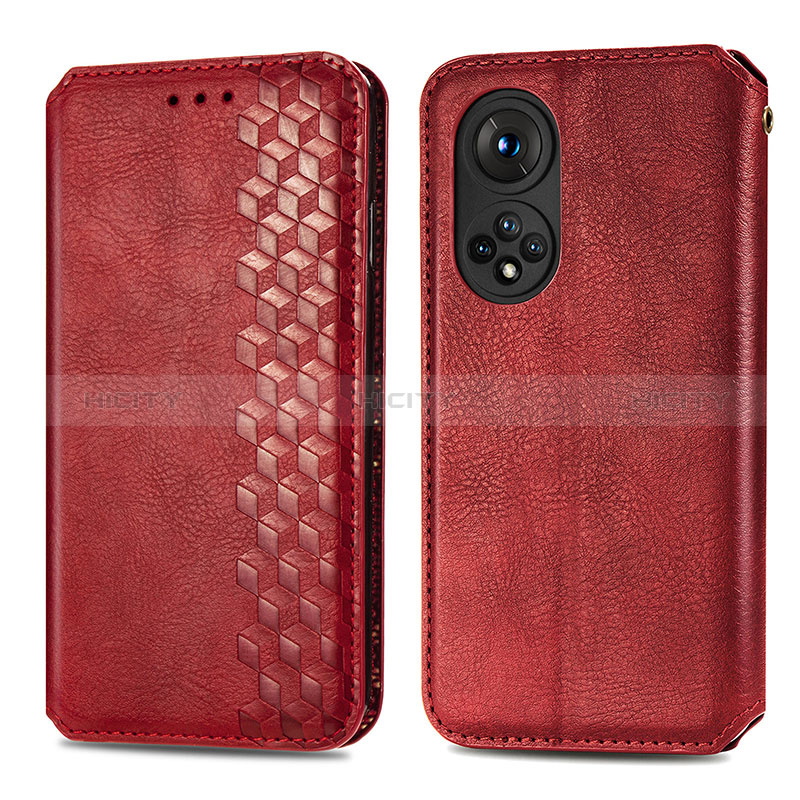 Funda de Cuero Cartera con Soporte Carcasa S01D para Huawei Honor 50 5G