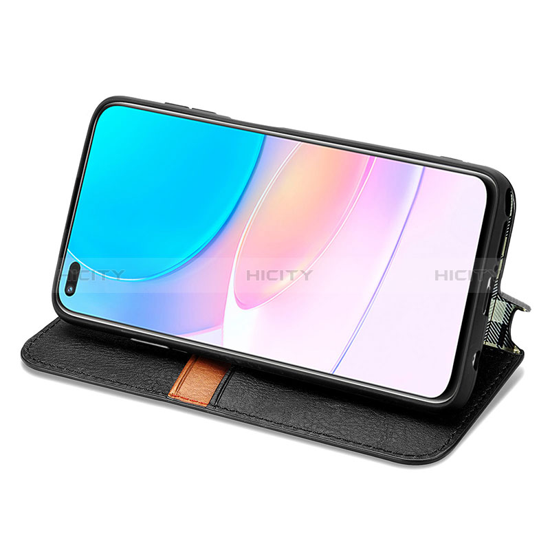 Funda de Cuero Cartera con Soporte Carcasa S01D para Huawei Honor 50 Lite