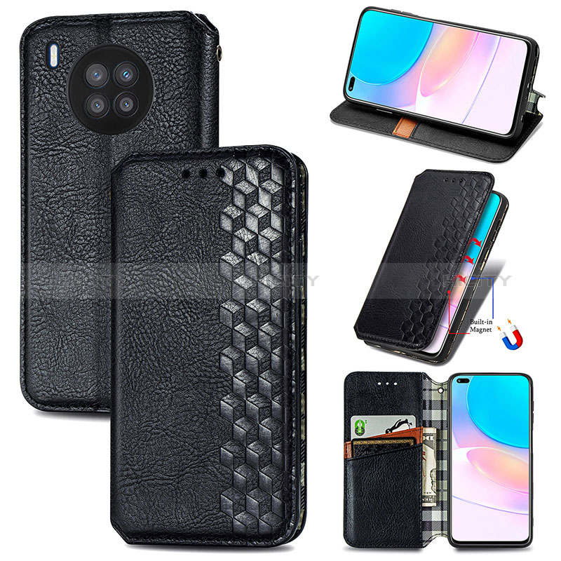 Funda de Cuero Cartera con Soporte Carcasa S01D para Huawei Honor 50 Lite