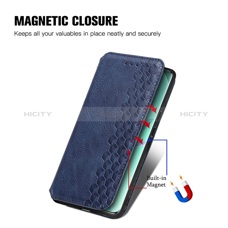 Funda de Cuero Cartera con Soporte Carcasa S01D para Huawei Honor 60 5G