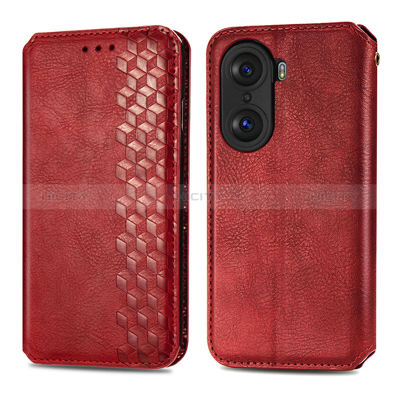 Funda de Cuero Cartera con Soporte Carcasa S01D para Huawei Honor 60 5G