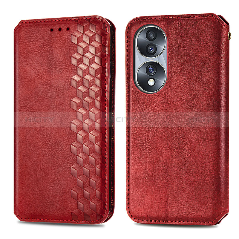 Funda de Cuero Cartera con Soporte Carcasa S01D para Huawei Honor 70 5G