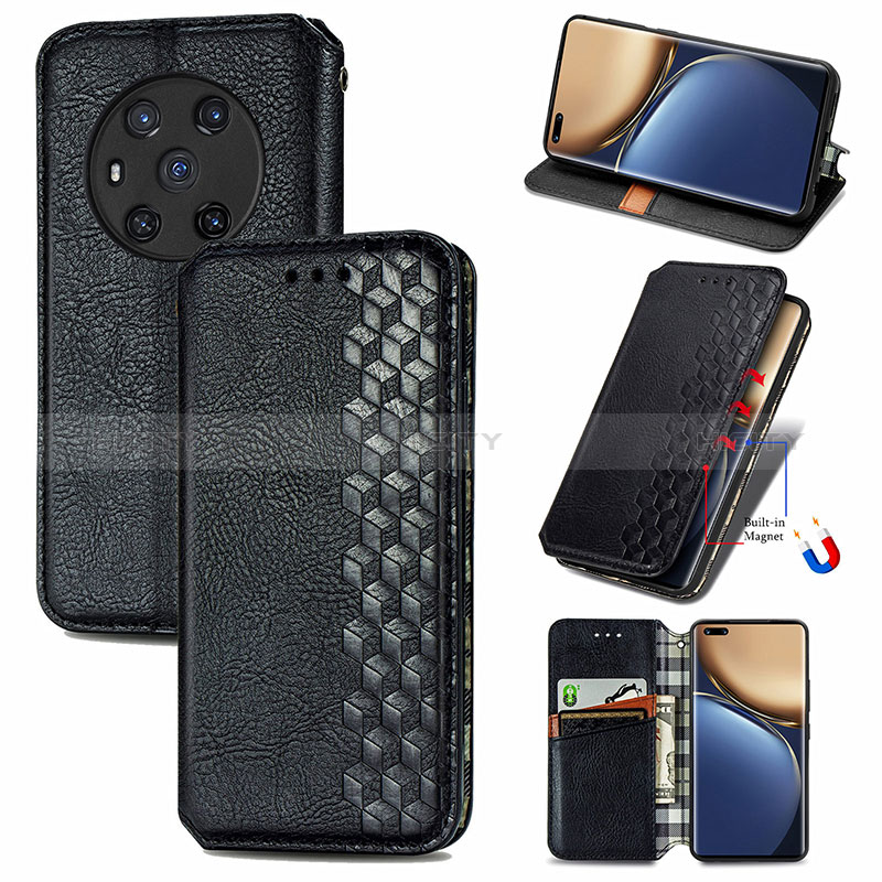 Funda de Cuero Cartera con Soporte Carcasa S01D para Huawei Honor Magic3 5G