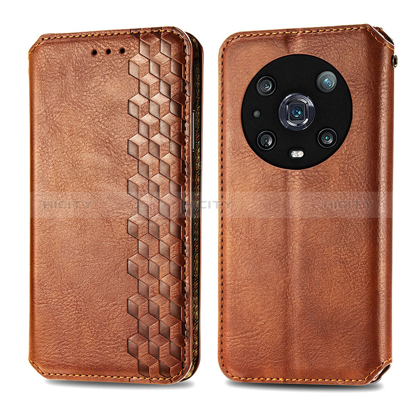 Funda de Cuero Cartera con Soporte Carcasa S01D para Huawei Honor Magic4 Pro 5G