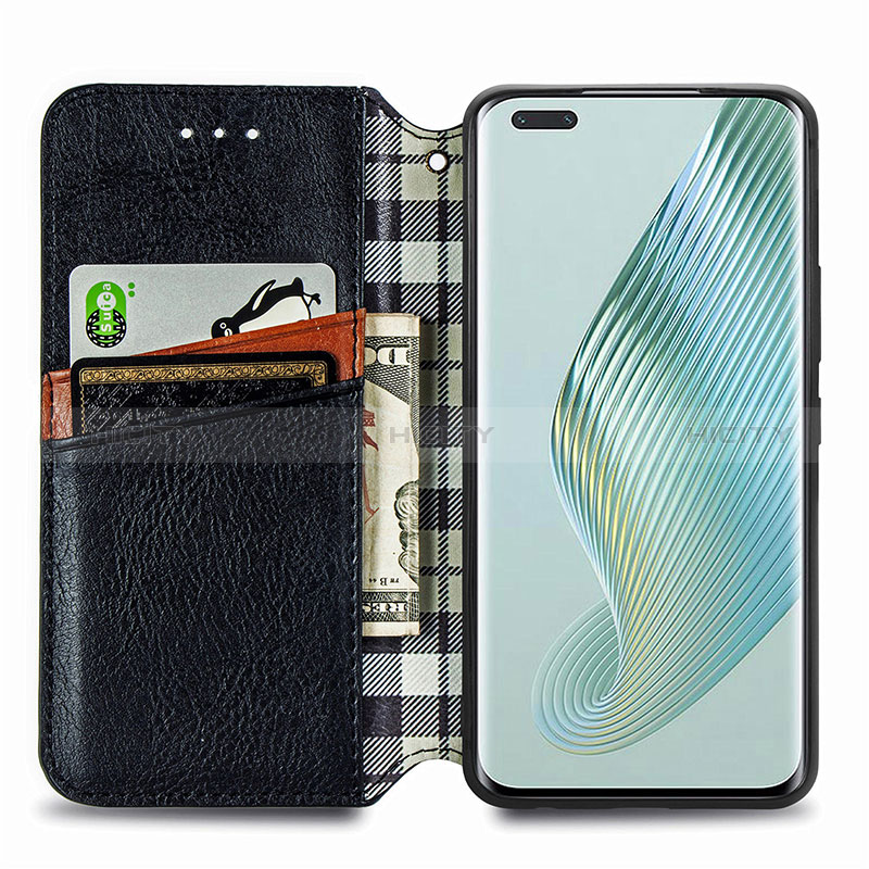 Funda de Cuero Cartera con Soporte Carcasa S01D para Huawei Honor Magic5 Pro 5G