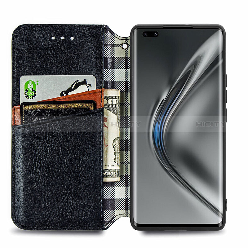 Funda de Cuero Cartera con Soporte Carcasa S01D para Huawei Honor V40 5G