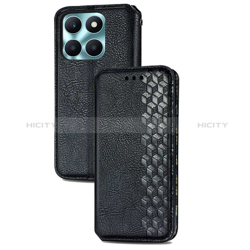 Funda de Cuero Cartera con Soporte Carcasa S01D para Huawei Honor X6a