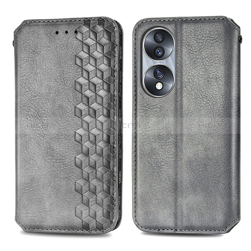 Funda de Cuero Cartera con Soporte Carcasa S01D para Huawei Honor X7b