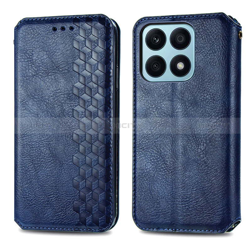 Funda de Cuero Cartera con Soporte Carcasa S01D para Huawei Honor X8a 4G