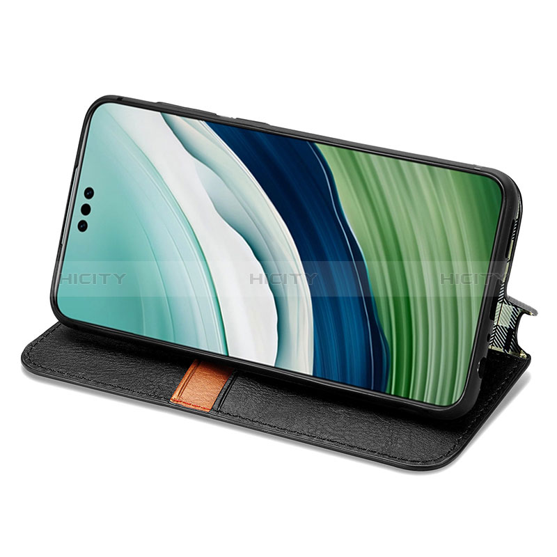 Funda de Cuero Cartera con Soporte Carcasa S01D para Huawei Mate 60 Pro+ Plus