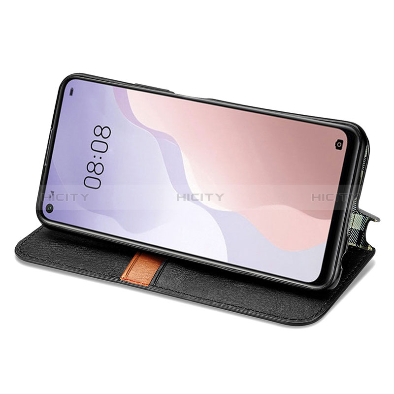 Funda de Cuero Cartera con Soporte Carcasa S01D para Huawei Nova 7 SE 5G