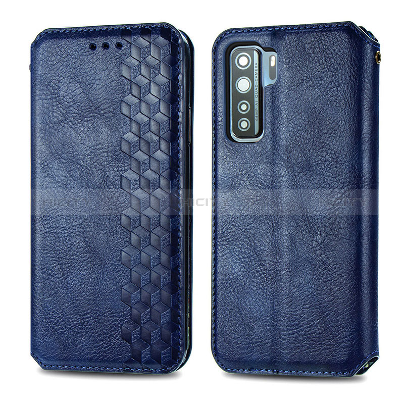 Funda de Cuero Cartera con Soporte Carcasa S01D para Huawei Nova 7 SE 5G