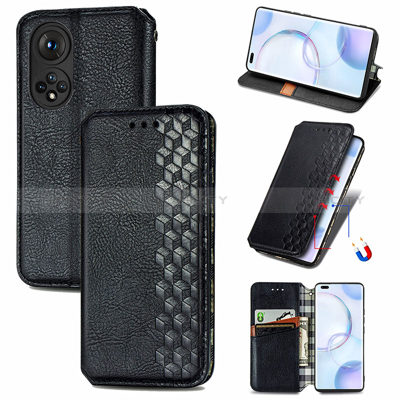 Funda de Cuero Cartera con Soporte Carcasa S01D para Huawei Nova 9 Pro