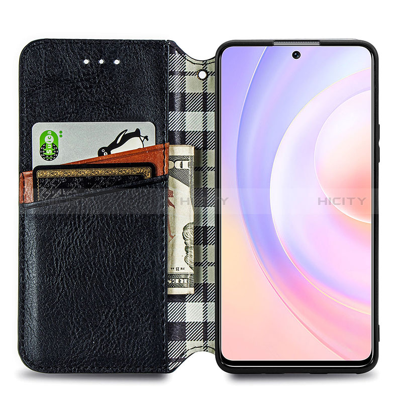 Funda de Cuero Cartera con Soporte Carcasa S01D para Huawei Nova 9 SE