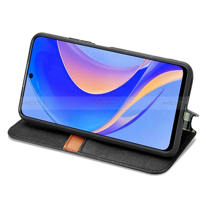 Funda de Cuero Cartera con Soporte Carcasa S01D para Huawei Nova Y90