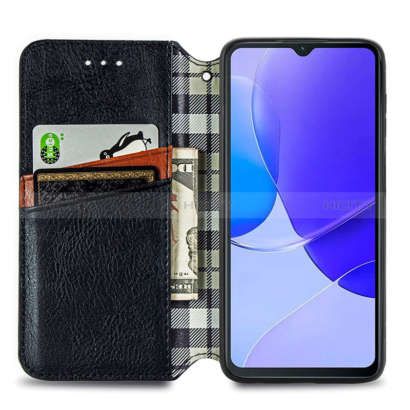 Funda de Cuero Cartera con Soporte Carcasa S01D para Huawei Nova Y91