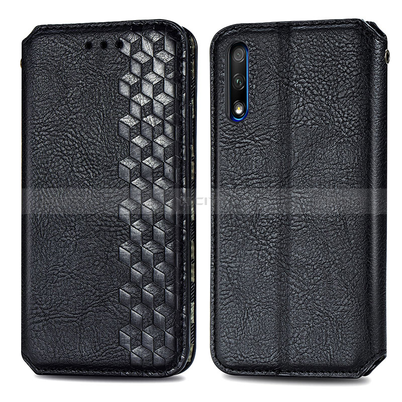 Funda de Cuero Cartera con Soporte Carcasa S01D para Huawei P Smart Z (2019)