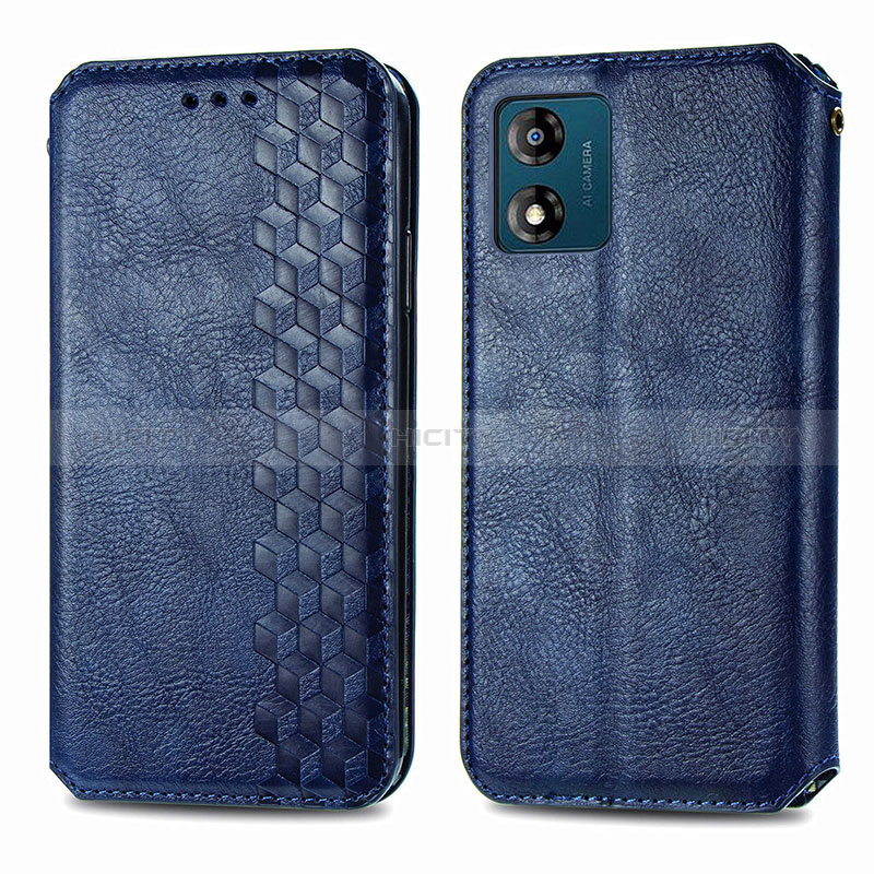 Funda de Cuero Cartera con Soporte Carcasa S01D para Motorola Moto E13