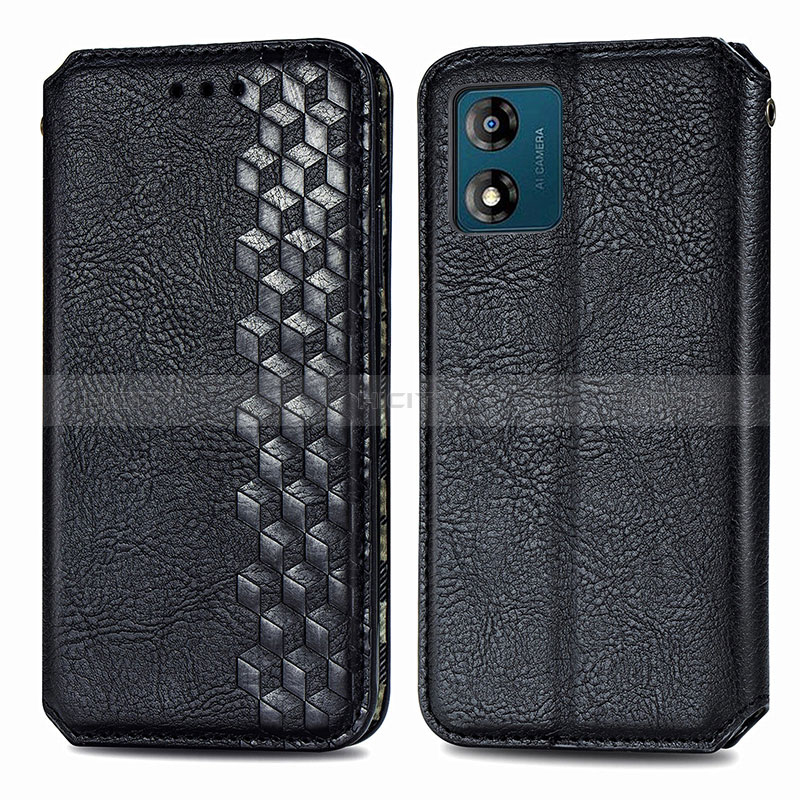 Funda de Cuero Cartera con Soporte Carcasa S01D para Motorola Moto E13