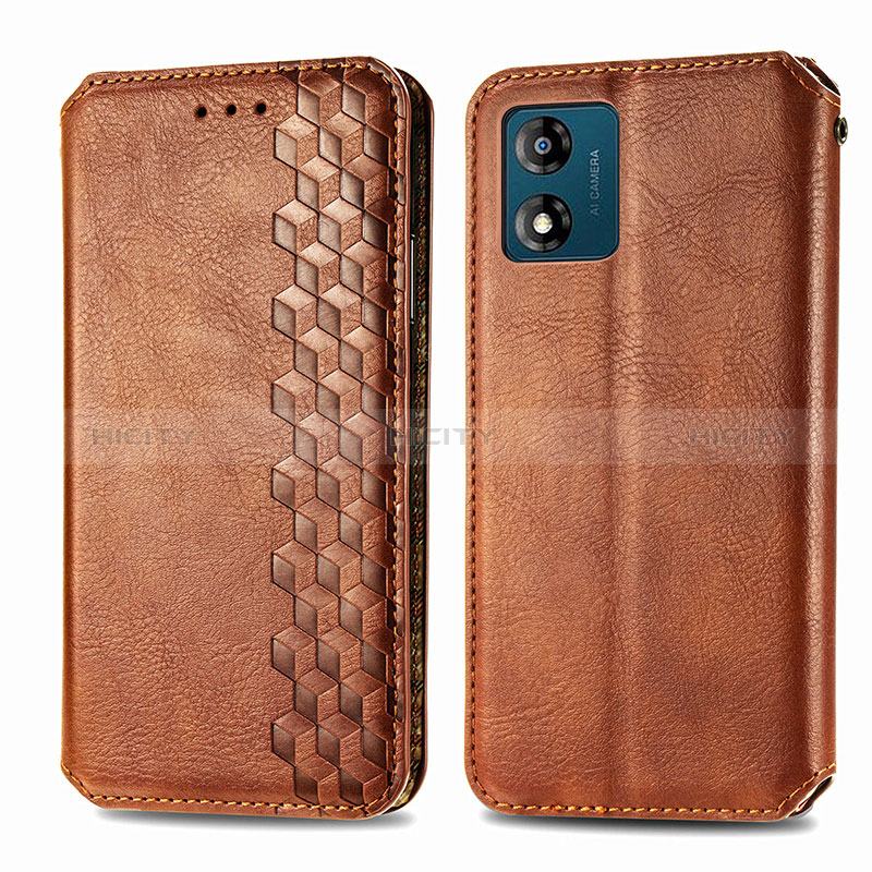 Funda de Cuero Cartera con Soporte Carcasa S01D para Motorola Moto E13