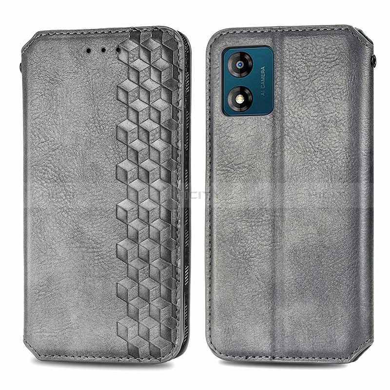 Funda de Cuero Cartera con Soporte Carcasa S01D para Motorola Moto E13