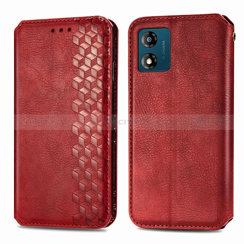 Funda de Cuero Cartera con Soporte Carcasa S01D para Motorola Moto E13