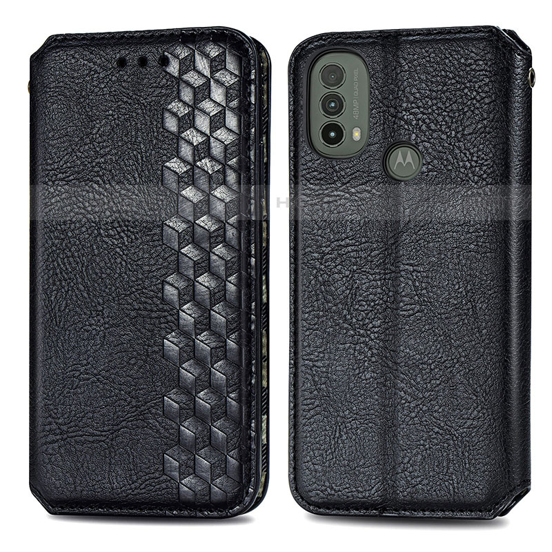 Funda de Cuero Cartera con Soporte Carcasa S01D para Motorola Moto E30