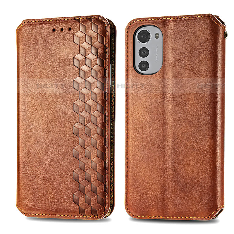 Funda de Cuero Cartera con Soporte Carcasa S01D para Motorola Moto E32s