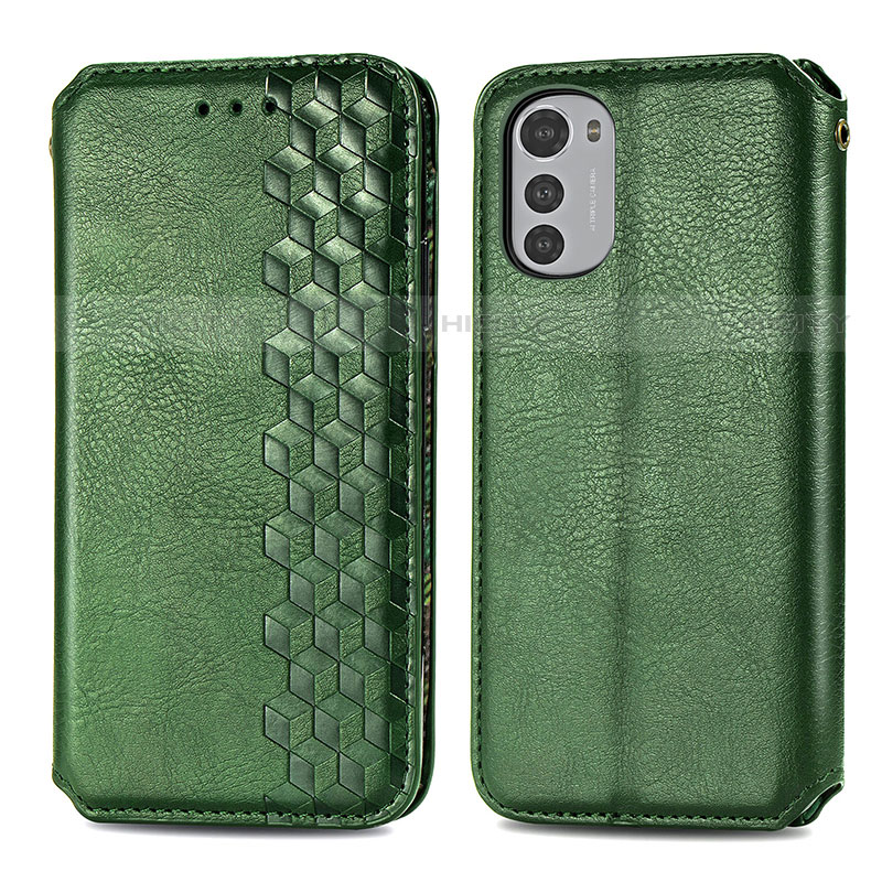 Funda de Cuero Cartera con Soporte Carcasa S01D para Motorola Moto E32s