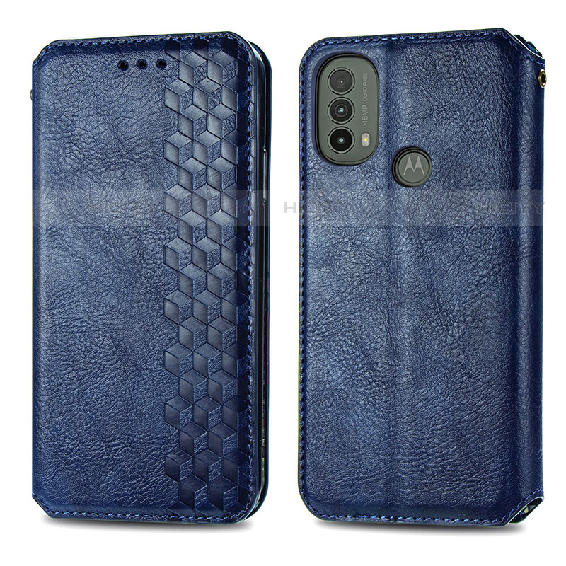 Funda de Cuero Cartera con Soporte Carcasa S01D para Motorola Moto E40