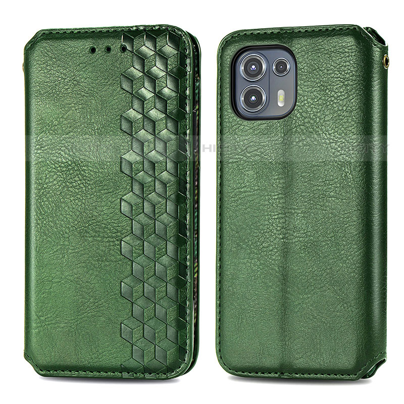 Funda de Cuero Cartera con Soporte Carcasa S01D para Motorola Moto Edge 20 Lite 5G Verde