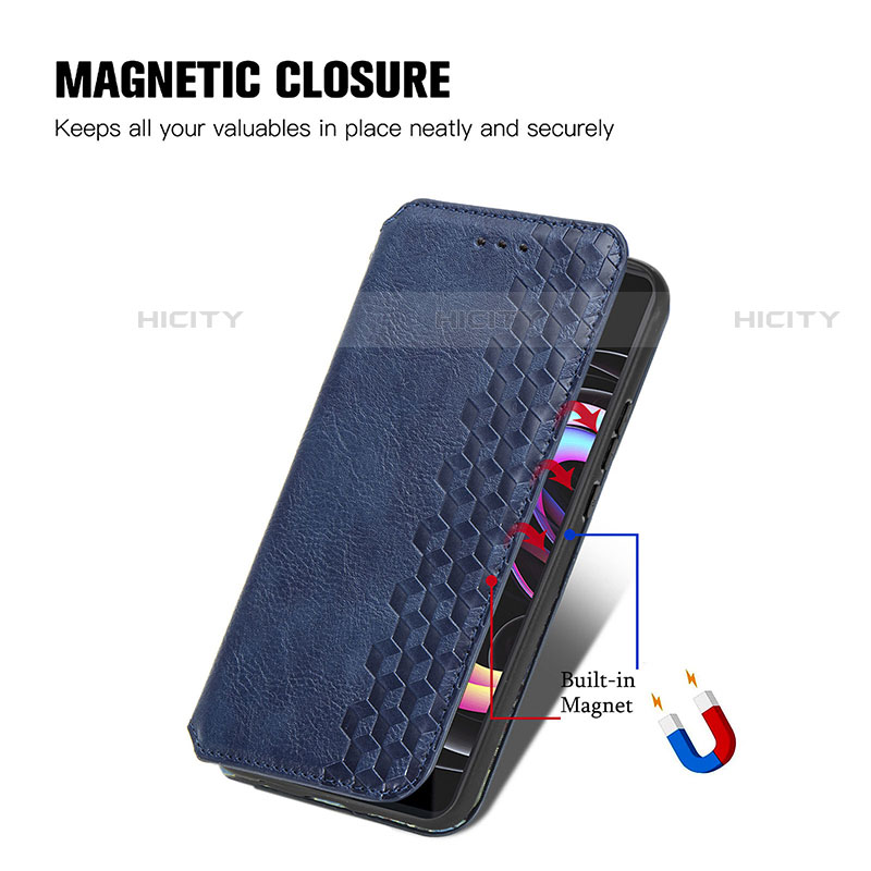 Funda de Cuero Cartera con Soporte Carcasa S01D para Motorola Moto Edge 20 Pro 5G