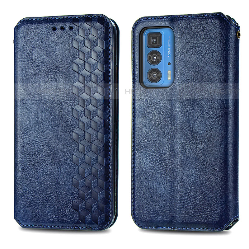 Funda de Cuero Cartera con Soporte Carcasa S01D para Motorola Moto Edge 20 Pro 5G